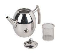 Cocoarm Théière Inox Filtre Intégré Bec Anti-Fuite, 1,5 L | Bouilloire Café Filtre Infusion Pratique, Bec Verseur Antifuite Soudé avec Précision, Couvercle Sortie Vapeur Sécurisé, Bouil