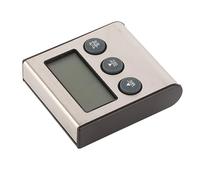 Cocoarm Thermomètre de Cuisson Numérique, Thermomètre à Viande ABS avec Minuterie de Sonde d'affichage LCD, Plage de 32 à 482 F, Commutateur Celsius Fahrenheit, pour Barbecue, Grill, Cuisine à