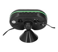 Cocoarm Thermomètre Voltmètre Horloge, Thermomètre Numérique ABS 12 V 24 V avec écran LCD Double Couleur, Lumière Lumineuse et Base Réglable pour les Conducteurs de Voiture, Camion, Camping-car