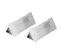 Cocoarm Tube de Fumoir pour Barbecue, Boîte à Fumée en Acier Inoxydable 304, Paquet de 2 Tubes en de 6 Pouces pour Fumer des Granulés, Sortie de Fumée Uniforme, Convient aux Grils électriques au (#1)