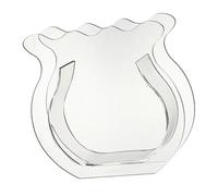 Cocoarm Vase pour Aquarium Mini Bol à Poisson en Acrylique Transparent 21 X 22 X 6 Cm Aquarium à Plantes Transparent avec Matériau épaissi Racines et Eau Visibles pour la Maison, le Bureau, le (clair)
