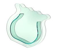 Cocoarm Vase pour Aquarium Mini Bol à Poisson en Acrylique Transparent 21 X 22 X 6 Cm Aquarium à Plantes Transparent avec Matériau épaissi Racines et Eau Visibles pour la Maison, Le Bureau, Le (Vert