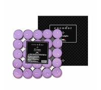 Cocodor Bougies Chauffe-Plat Parfumée/Lavande de Jardin (Garden Lavender) / 100 pièces / 4-5 heures de combustion/Bougies à thé, Petites Décoratives Parfumée Bougies, Saint Valentin Décoration