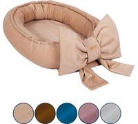 Cocon avec nœud pour nouveau-né Cocon pour bébé, nid, écharpe pour nouveau-né, cocon avec nœud, décoration (couleur : rose)