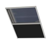 Cocoon Store Occultant 80x120 - Store pour Fenetre de Toit - Isolant Thermique - Noir avec Moustiquaire Noir