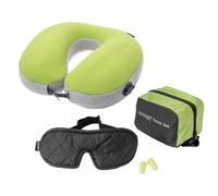 Cocoon - Travel Set 3 Pack - Coussin - 11 x 10 x 8 cm - wasabi / black