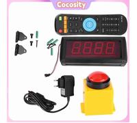 Cocosity Challenge Countdown Timer Challenge de jeu populaire 10 secondes Countdown Timer LED electronique bouton Bouchon UE