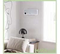 Cocosity Radiateur Mural Soufflant Oscillant 2000 W - Chauffage Céramique Ptc - 3 Niveaux De Puissance - Télécommande Incluse Blan