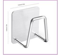 Cocosity Support d'évier porte-éponge Porte-éponge adhésif, caddie d'évier pour cuisine, en acier inoxydable, table set Argent