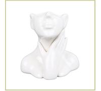 Cocosity Vase pour le visage Vase en Céramique avec Visage Féminin Vase Décoratif de Nordique Vase Décoratif linge soliflore