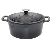 Elo Casserole en fonte ronde Gris basalte – Robuste, induction – 26 cm
