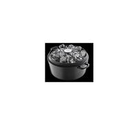 Cocotte A Rotir Avec Couvercle Specials Fonte - O 20 Cm - Noir