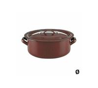 Cocotte avec couvercle Classic Marron foncé Acier Emaillé