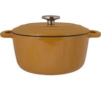 Cocotte avec Couvercle COSY & TRENDY FONTESTIC, Fonte Émaillée Ø24 cm, 4,6 L, Tous Feux Dont Induction, Ambre