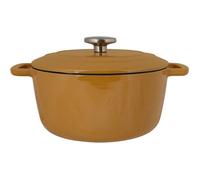 Cocotte avec couvercle - COSY & TRENDY - FONTESTIC - Fonte émaillée- Ø24 cm - 4,6 L - Tous feux dont induction - Ambre
