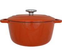 Cocotte avec Couvercle, Cosy & Trendy Fontestic, Fonte Émaillée, Ø24 cm, 4,6 L, Tous Feux dont Induction, Rouille