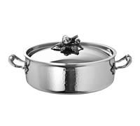 Cocotte basse OPUS PRIMA 26 cm, argent, acier inoxydable, Ruffoni