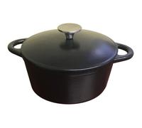Baumalu Cocotte en fonte 336407 ronde 26 cm noir mat