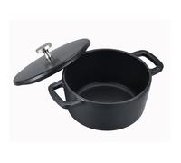 BLACK DESIGN Mini Cocotte ronde en Fonte émaillée D14 cm