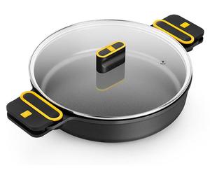 Cocotte Bra Daily Pro ø32 Fonte D'aluminium, Antiadhésif, Couvercle Verre - Bra