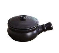Cocotte Casseroles en céramique for marmite antiadhésive, casserole à lait, maison et cuisine, Mini Casserole, ustensiles de(Black)