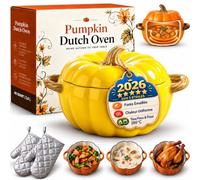 Cocotte Citrouille Fonte, Cocotte Fonte Forme Citrouill, Marmite Citrouille Halloween, Tous Feux Four, Cuisson HomogèNe, LéGèRe Et Facile à Manipuler Au Quotidien，#02-400ML