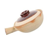 Cocotte en Céramique 500ml, Cuisson Uniforme, Entretien Facile | Couleur Kaki, Design à Deux Anses, pour Mijoter et Servir Cuisine, Format Compact