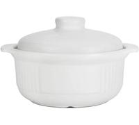 Cocotte en céramique antiadhésive, casserole ronde en argile avec couvercle, casserole japonaise en terre cuite, casserole résistante à la chaleur avec Cook a White Stew Cook-S 2,5 L