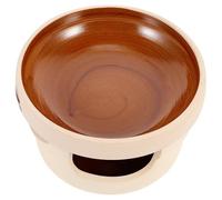 Cocotte en Céramique Beige avec Brûleur, Casserole Cuisine | Surface Émaillée Lisse, sans Revêtement, Économie D’énergie, Usage Sûr et Sain, pour Mijoter et Servir