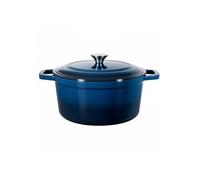 Cocotte en fonte 5 68 L marmite émaillée avec couvercle et deux poignées etours à induction jusqu'à 260 °Craiser mijoter
