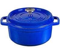 Cocotte en fonte avec couvercle, idéale pour les plats mijotés
