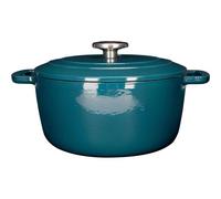 Cocotte en fonte émaillée Cosy & Trendy Fontestic Ø24 cm 4,6 L Bleu canard