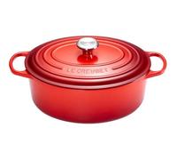 Cocotte en fonte émaillée - LE CREUSET - Cerise - Ovale 29 cm - Tous feux dont induction - Fond ultra-lisse