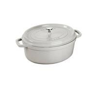 Cocotte en fonte Emaillée Ovale Staub Truffe D29 cm 4.3 L