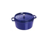 Cocotte en fonte émaillée ronde Staub bleu intense - 1102891 - Fonte - Ronde - 28 cm - Bleu intense