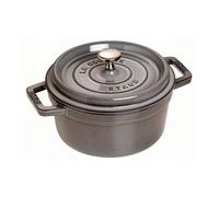 Cocotte en fonte Emaillée Ronde Staub GRIS GRAPHITE D24 cm 3,79L