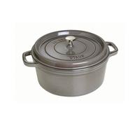 Cocotte en fonte Emaillée Ronde Staub GRIS GRAPHITE D34 cm 12,6 L