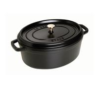 Cocotte en fonte émaillée - STAUB - Ovale 15 cm (0,60 L) - Noir - Tous feux (induction) - Couvercle arrosage continu