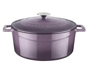 Cocotte en fonte Lava - 28 cm - 6,71 litres - Fonte - Violet