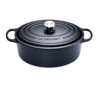 Le Creuset Cocotte ovale Signature en fonte émaillée 29 cm 4,7 L Noir mat