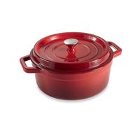 Cocotte en fonte ronde 28 cm 5,6 L rouge Mathon