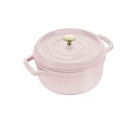 Cocotte en fonte ronde avec picots, Sorbet Rose Ø 28 cm - STAUB