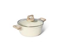 Cocotte et couvercle 24 cm beige - Tous feux dont induction JL-36