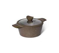 Cocotte et couvercle 24 cm marron - Tous feux dont induction JL-33