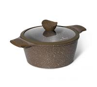 Cocotte et couvercle 24 cm marron - Tous feux dont induction Just perfecto JL-33
