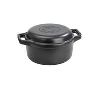 Cocotte et Poêle Induction Fonte Emaillée 27 cm, Dutch Oven 5,7L, Sans PTFE 39585 Noir