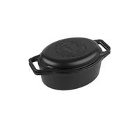 Cocotte et Poêle Induction Fonte Emaillée 31 cm, Dutch Oven 5,7L, Sans PTFE 38717 Noir