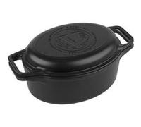 Cocotte et Poêle Induction Fonte Émaillée 31 cm, Dutch Oven 5,7L, Sans PTFE Victoria 38717 Noir 6 G