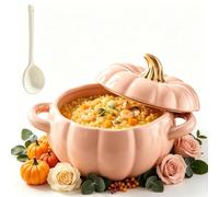 Cocotte Fonte Forme Citrouille, Cocotte Citrouille Marmite Citrouille | Cocotte Fonte Halloween, Poêle à Citrouille en Céramique avec Couvercle, Cuisson Homogène
