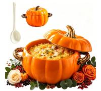 Cocotte Fonte Forme Citrouille, Cocotte Citrouille Marmite Citrouille | Cocotte Fonte Halloween, Poêle à Citrouille en Céramique avec Couvercle, Cuisson Homogène